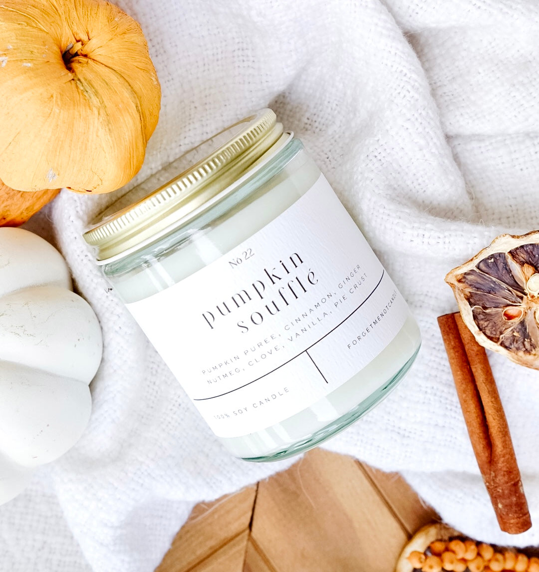 Pumpkin Soufflé 9 oz Glass Candle